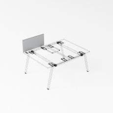 Strike Экран настольный торцевой финальный меламиновый 800х18х400 UDSMLF080 крепеж алюминий Strike